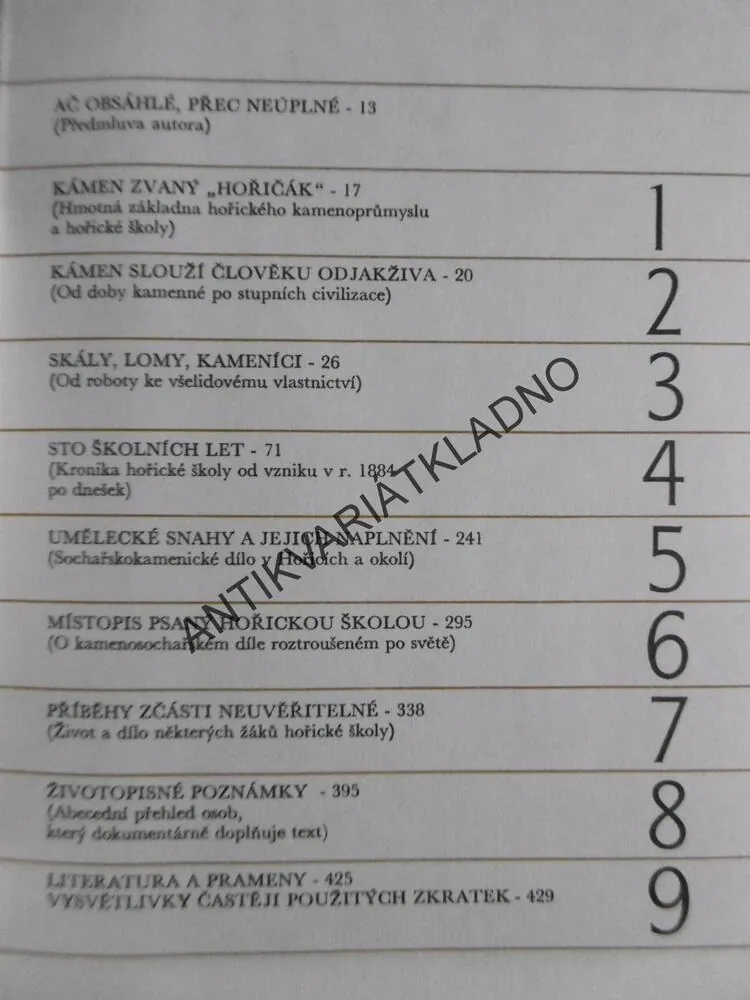 KÁMEN JAKO UDÁLOST, ALOIS JILEMNICKÝ, **an