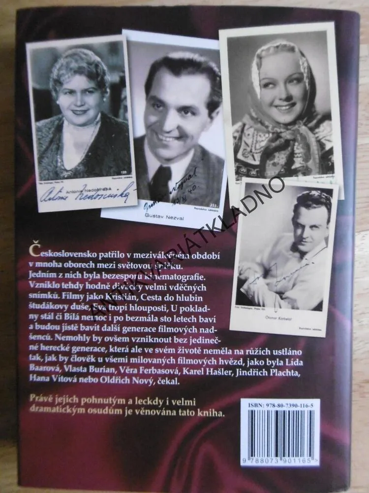 HVĚZDY STŘÍBRNÉHO PLÁTNA, OSUDY HERCŮ Z PRVNÍ REPUBLIKY, GRACÍK, BURIAN, BAAROVÁ, **an