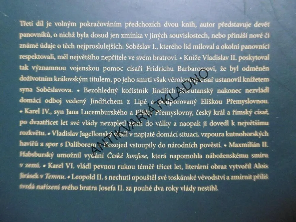 PANOVNÍCI ČESKÝCH ZEMÍ FAKTA, MÝTY, OTAZNÍKY, LIŠKA