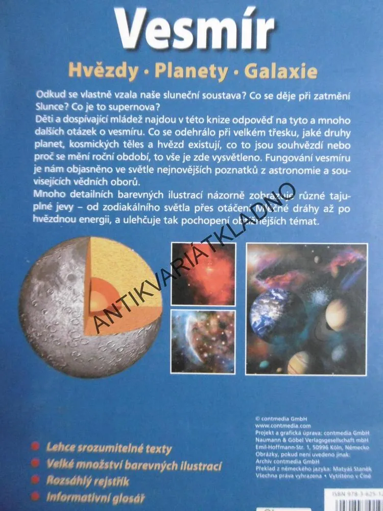 VESMÍR, HVĚZDY, PLANETY, GALAXIE, VĚDOMOSTI V KOSTCE, **an
