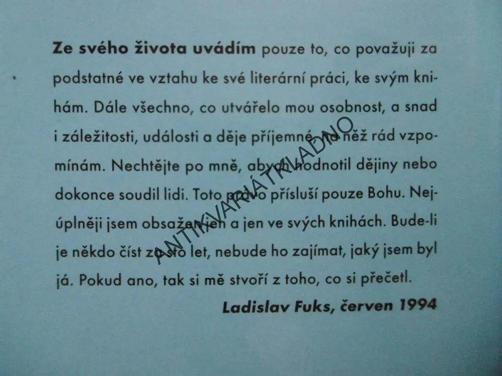 MOJE ZRCADLO, LADISLAV FUKS, A CO BYLO ZA ZRCADLEM, JIŘÍ TUŠL, **an