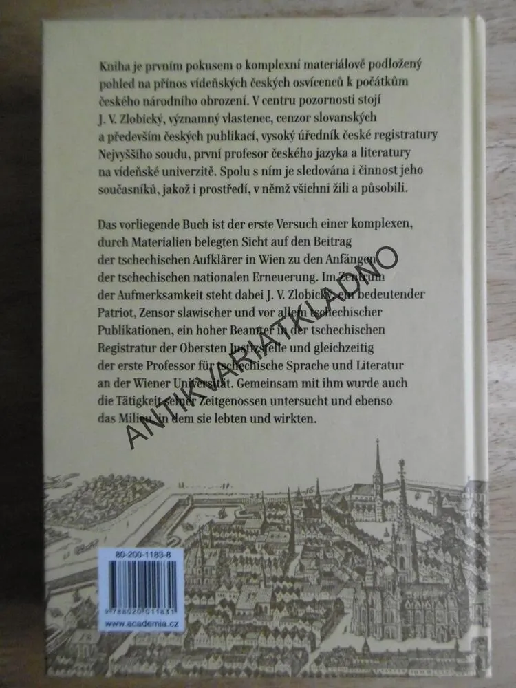VÍDEŇSKÝ PODÍL NA POČÁTCÍCH NÁRODNÍHO OBROZENÍ DVOJJAZYČNÉ, ČESKY, NĚMECKY, **an