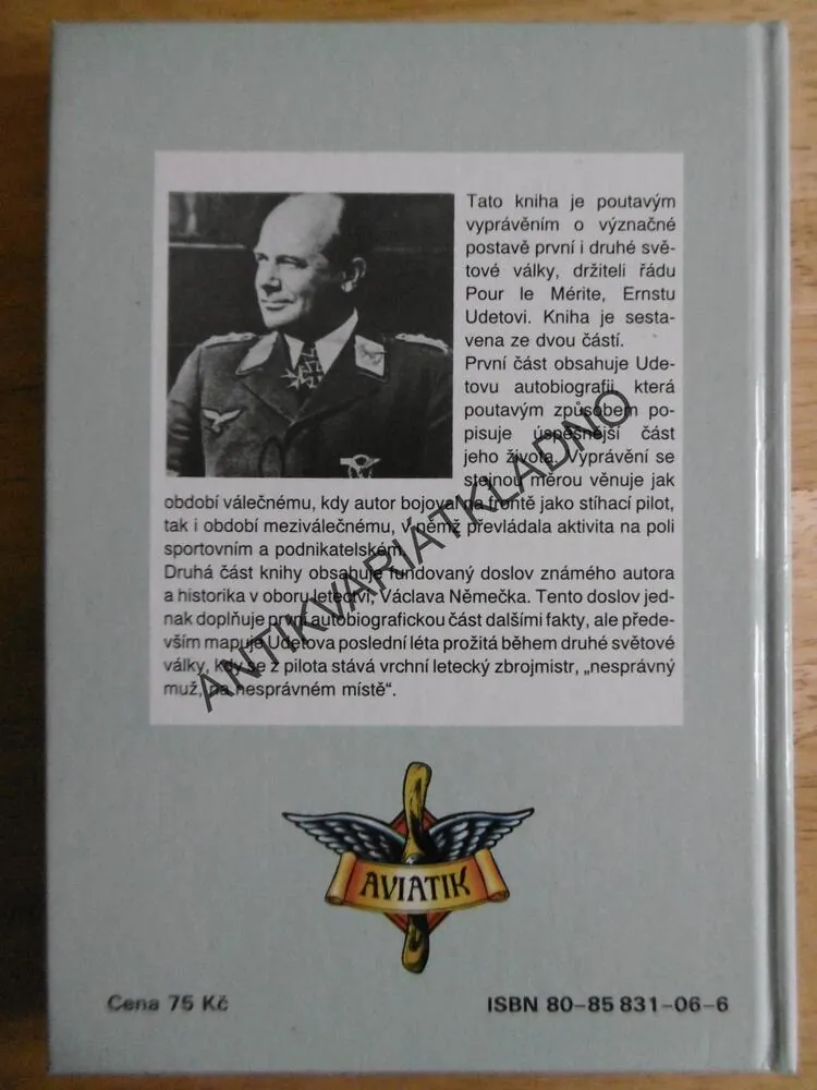 MŮJ ŽIVOT LETCE, ERNST UDET, LETECTVÍ, PILOT, **an