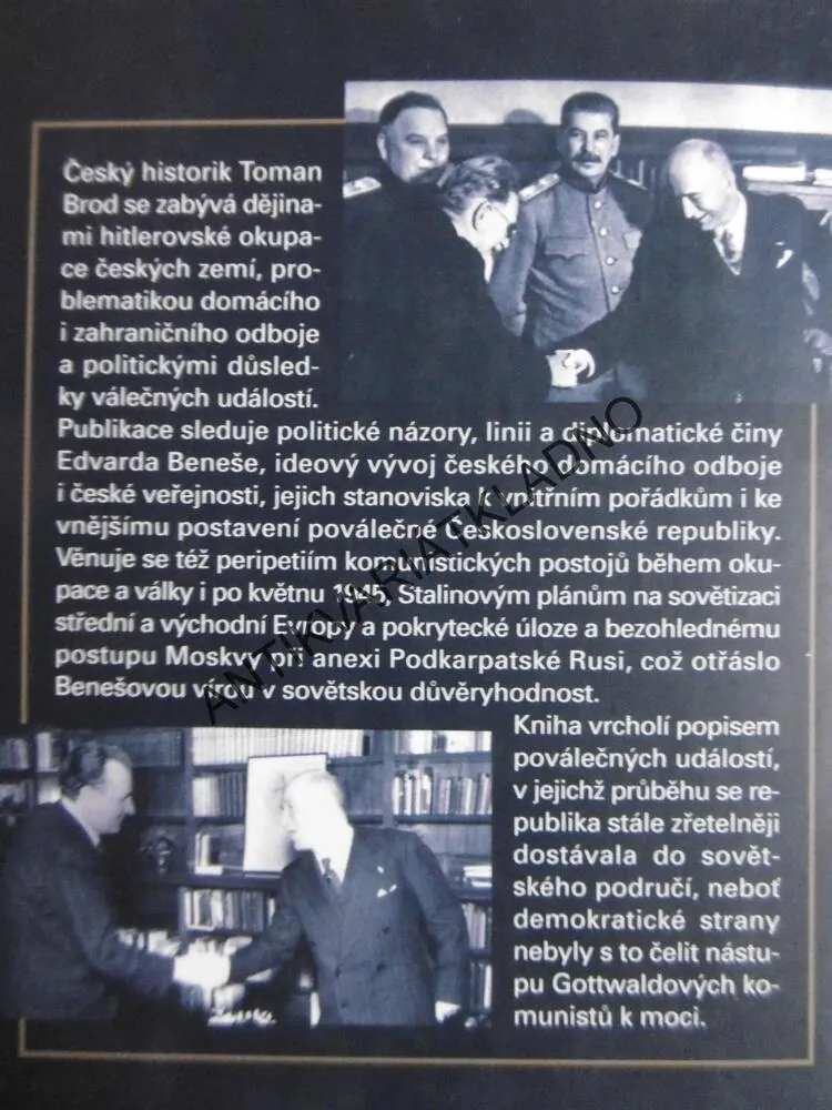 OSUDNÝ OMYL EDVARDA BENEŠE, TOMAN BROD, **an
