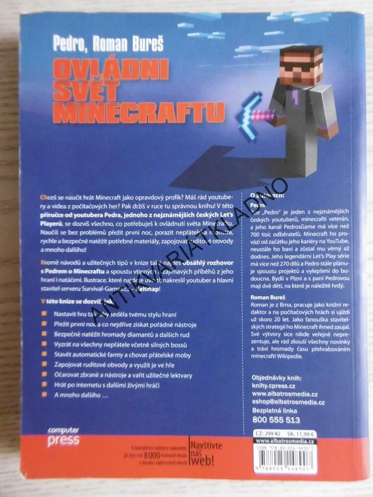 OVLÁDNI SVĚT MINECRAFTU, YOUTUBER PEDRO, MINECRAFT, **an