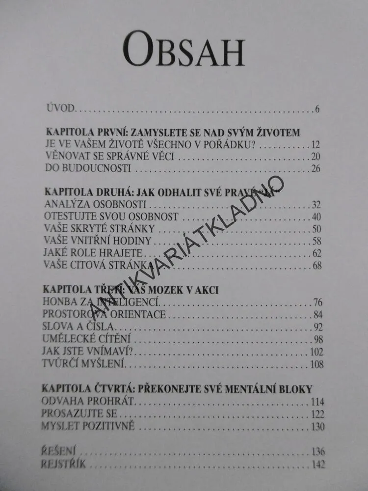 TAJEMSTVÍ ÚSPĚCHU, POZNEJ SVOU OSOBNOST, **an