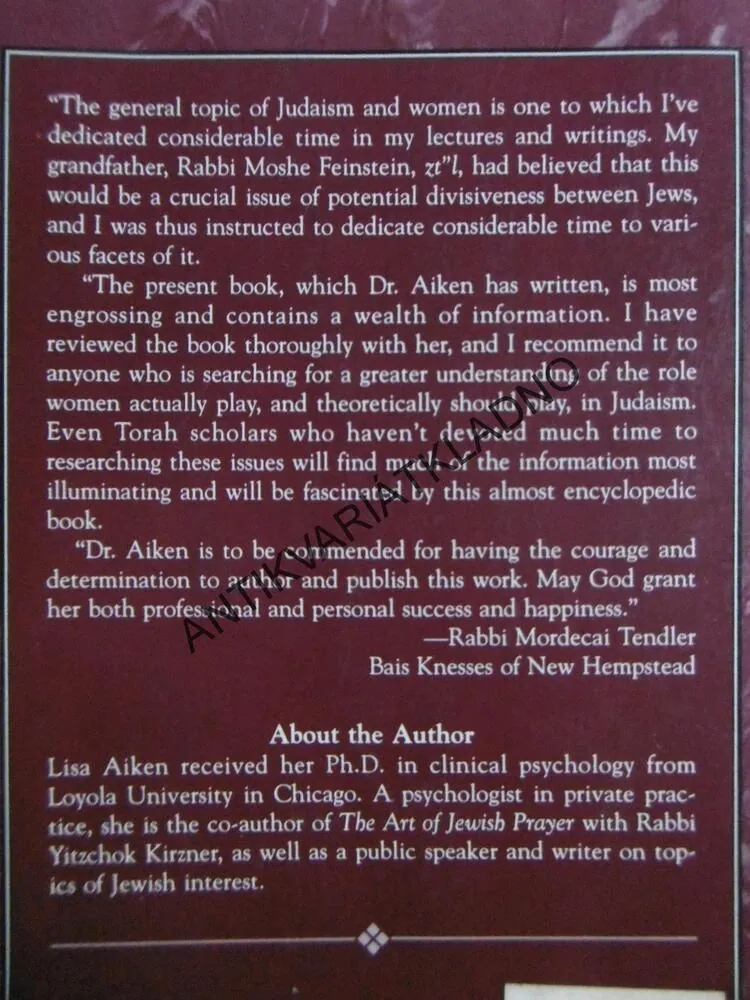 TO BE A JEWISH WOMAN, LISA AIKEN, ANGLICKY, **an