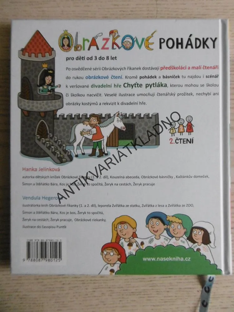 OBRÁZKOVÉ POHÁDKY, HANKA JELÍNKOVÁ, VENDULA HEGEROVÁ, AUTOGRAMY, **an