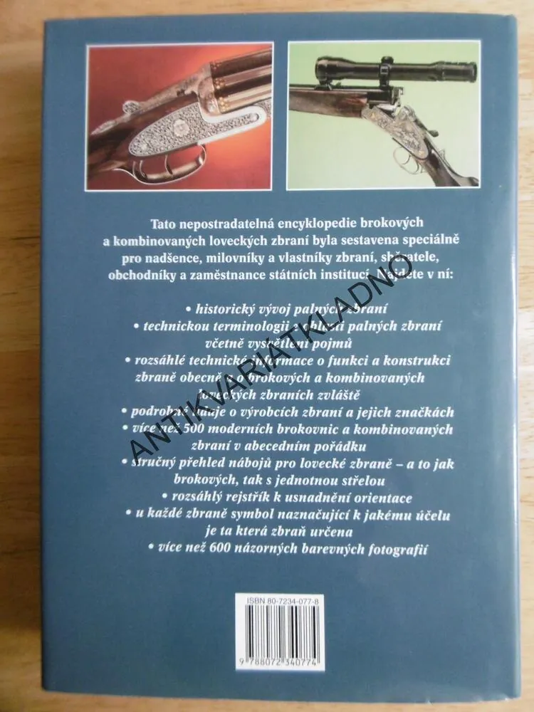 ENCYKLOPEDIE LOVECKÝCH ZBRANÍ, HARTINK, ZBRANĚ