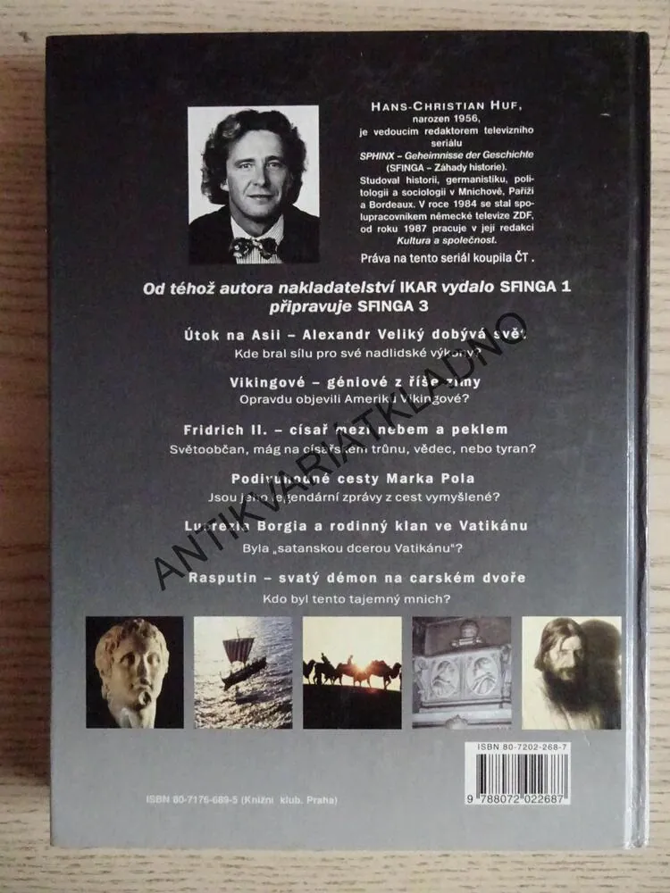SFINGA, ZÁHADY HISTORIE 2., HANS-CHRISTIAN HUF, **an
