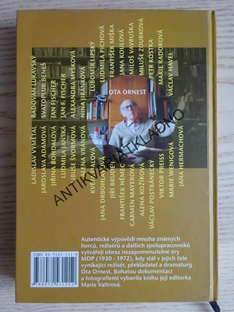 SLAVNÁ ÉRA MĚSTSKÝCH DIVADEL PRAŽSKÝCH, ORNESTINUM, MARIE VALTROVÁ, **an
