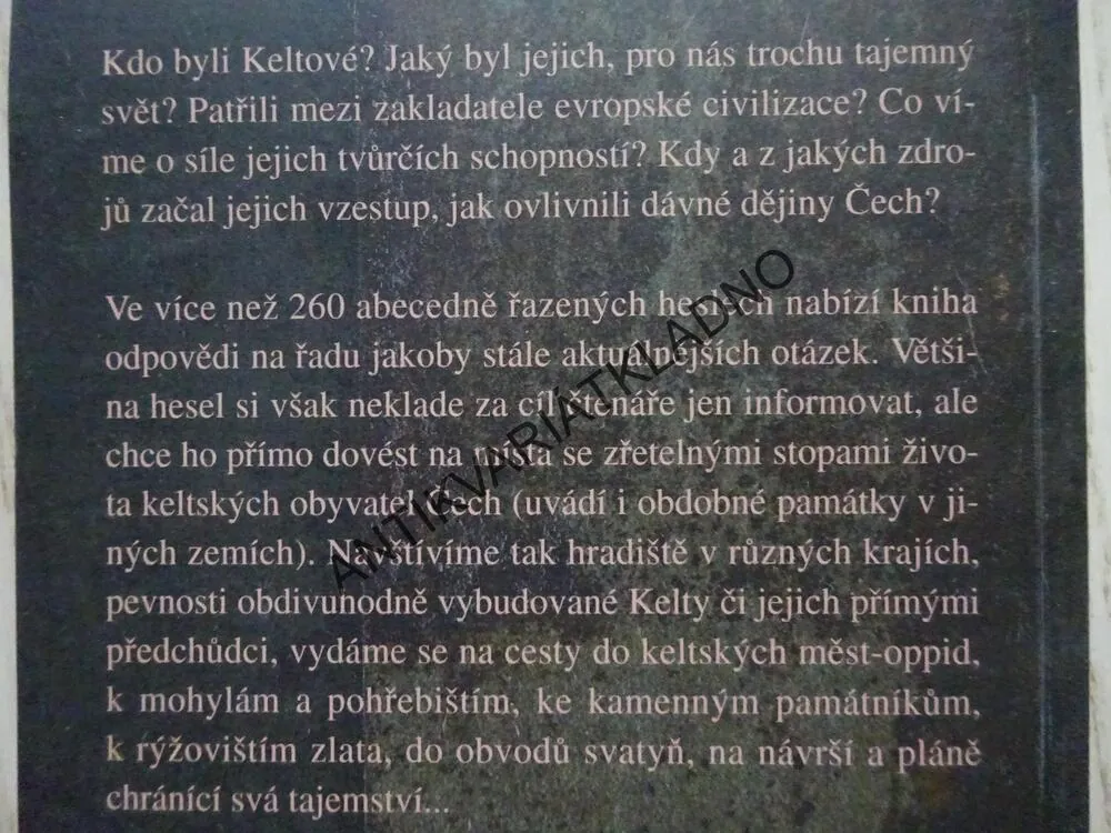 KELTOVÉ V ČECHÁCH, ANNA BAUEROVÁ, **an