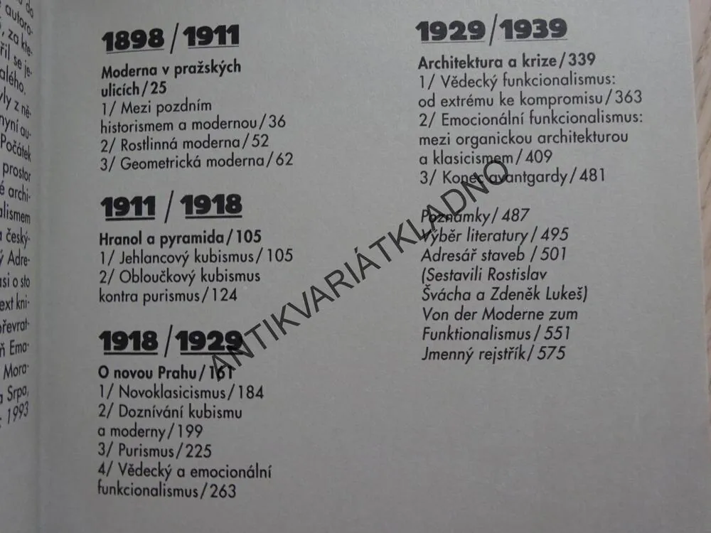 OD MODERNY K FUNKCIONALISMU, ROSTISLAV ŠVACHA