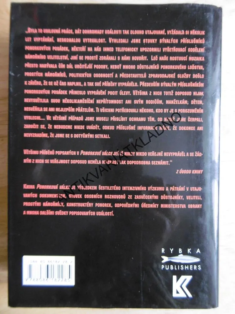 PONORKOVÁ VÁLKA, HISTORIE AMERICKÉ ŠPIONÁŽE, PONORKY, **an