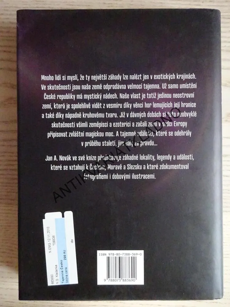 TAJEMNÉ ČESKO, JAN NOVÁK, **an