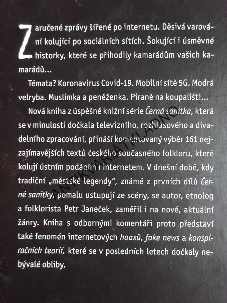 ČERNÁ SANITKA: ZNOVU V AKCI, PETR JANEČEK, **an