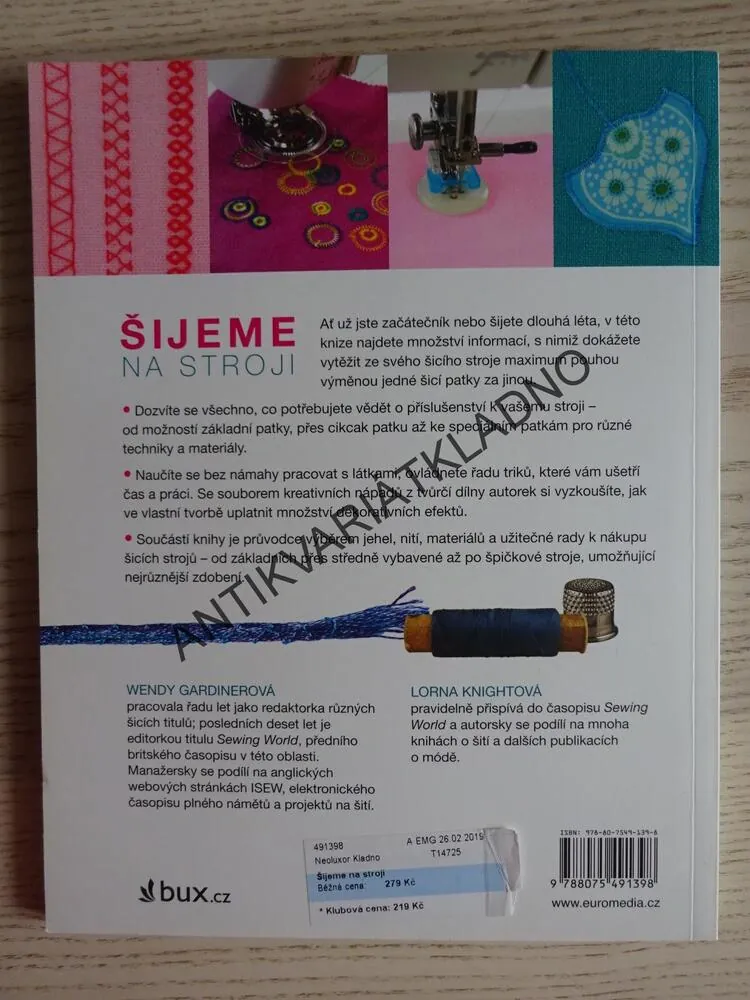 ŠITÍ - ŠIJEME NA STROJI, GARDINEROVÁ, KNIGHTOVÁ, **an