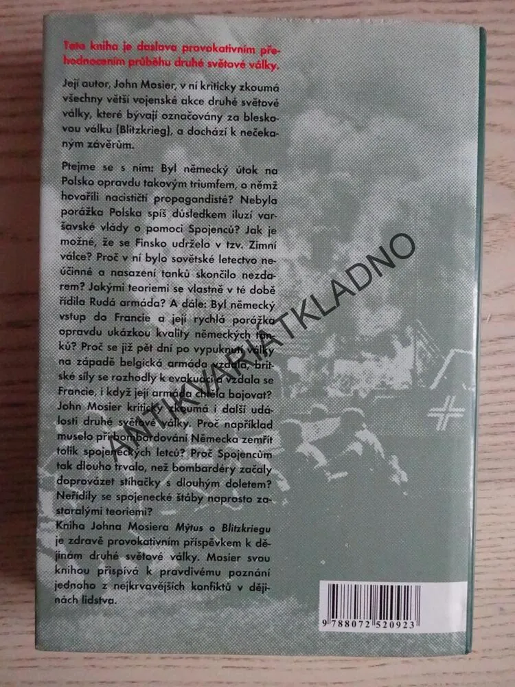 MÝTUS O BLIETZKRIEGU, JOHN MOSIER, **an