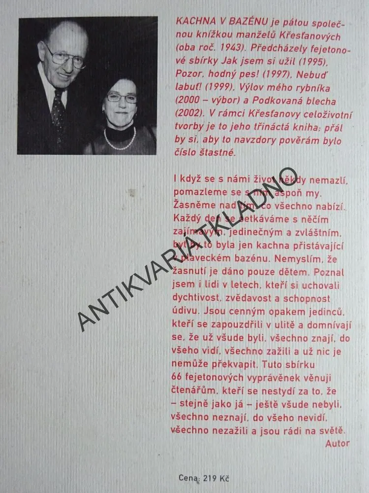 KACHNA V BAZÉNU ANEB 66 FEJETONŮ O ŽASNUTÍ, RUDOLF KŘESŤAN, **an