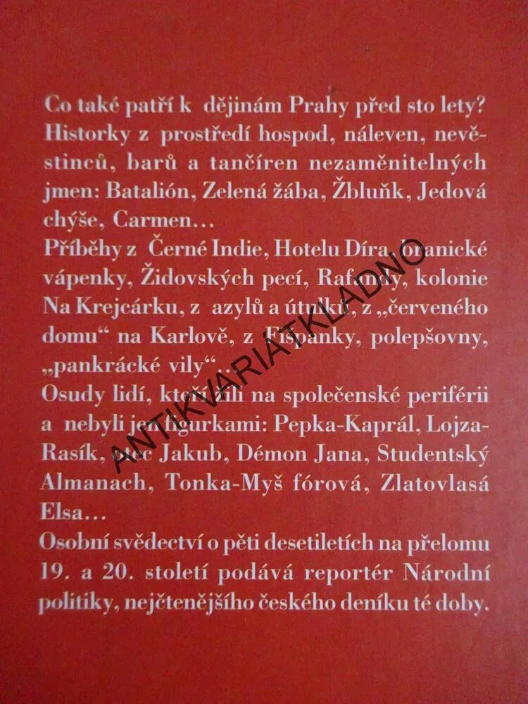 Z HLUBIN PRAŽSKÉHO PODSVĚTÍ, KAREL LADISLAV KUKLA, **an