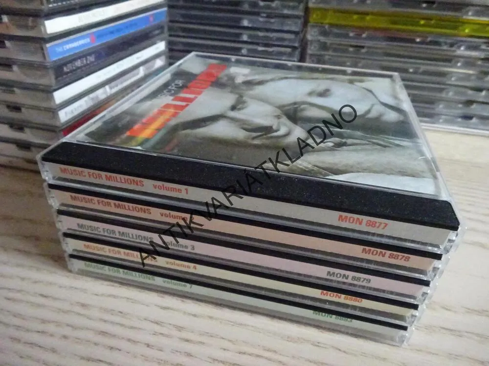 MUSIC FOR MILLIONS, 5X CD HUDBA