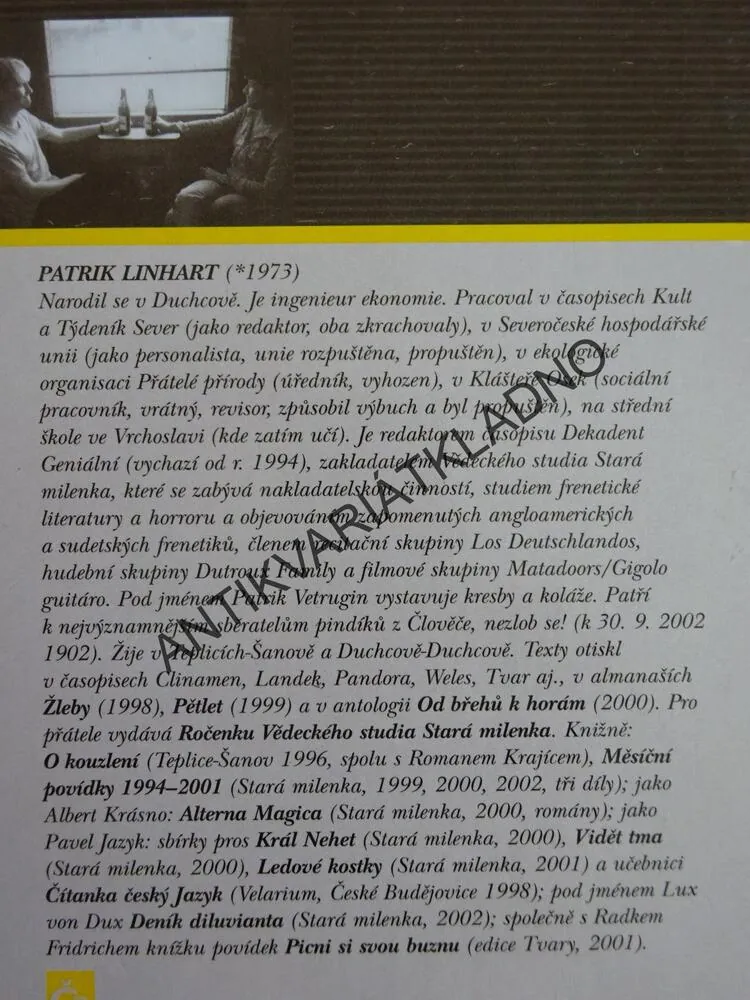 MĚSÍČNÍ POVÍDKY, OPÁRNO, PATRIK LINHART, **an