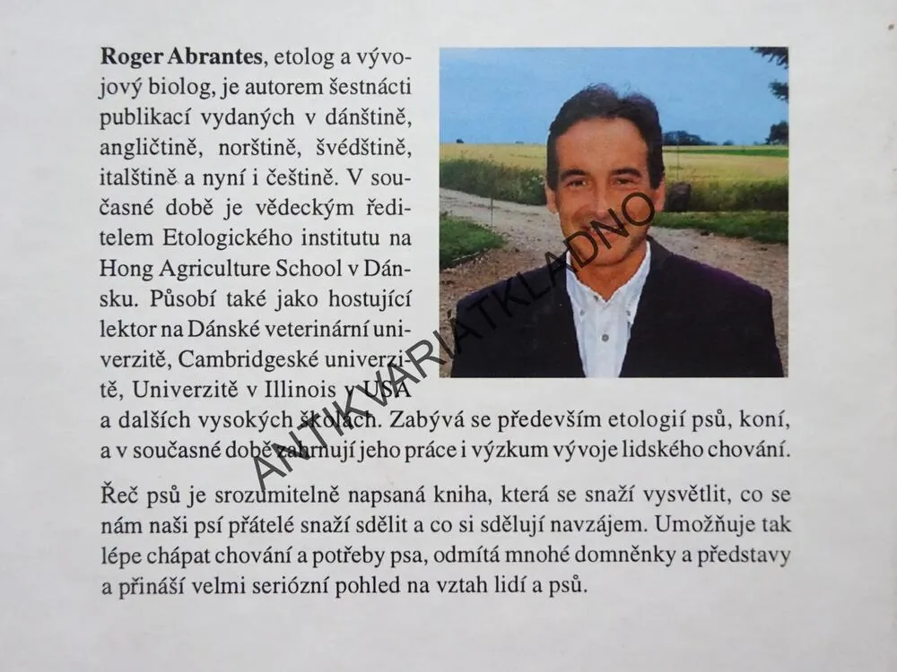 ŘEČ PSŮ, ROGER ABRANTES, **an