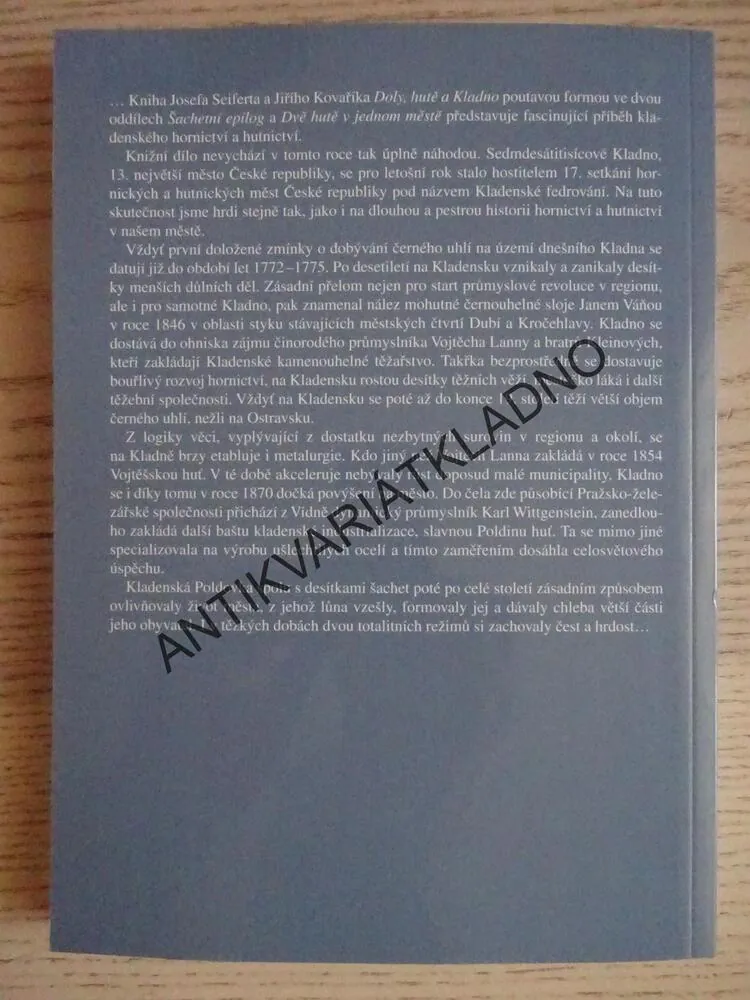 DOLY, HUTĚ A KLADNO, JOSEF SEIFERT, JIŘÍ KOVAŘÍK, **an