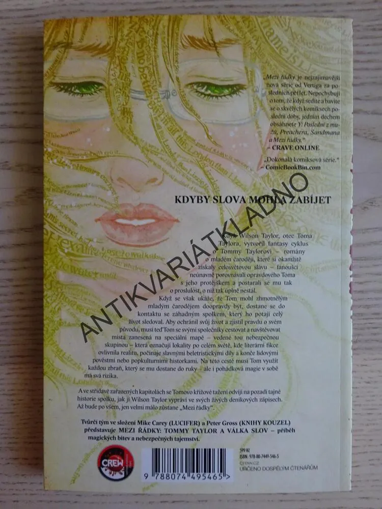 MEZI ŘÁDKY, TOMMY TAYLOR A VÁLKA SLOV, VERTIGO 6, **an