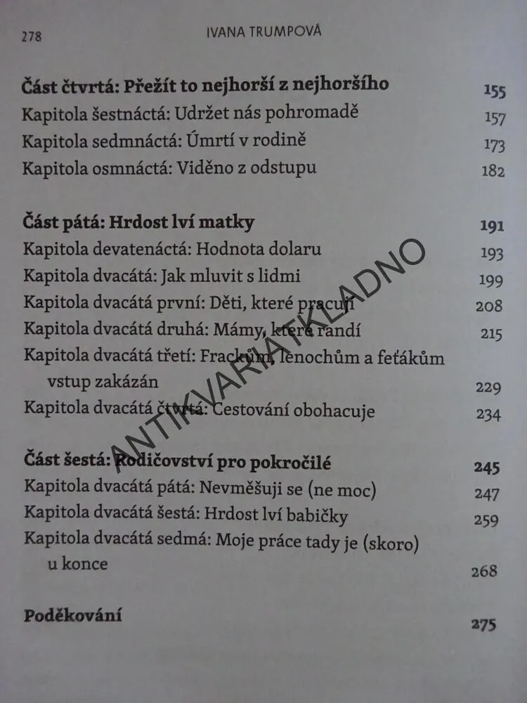 JAK VYCHOVAT TRUMPA, IVANA TRUMPOVÁ, **an