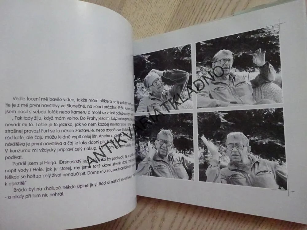 BRÓĎA VE FOTOGRAFIÍCH A VZPOMÍNÁNÍ PETRA NAŠICE, VLASTIMIL BRODSKÝ, MIROSLAVA BESSEROVÁ, **an