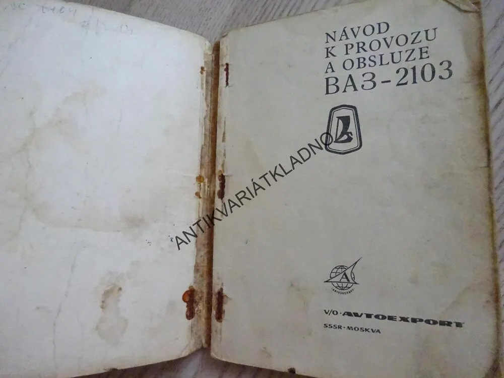 BA3-2103, NÁVOD K PROVOZU A OBSLUZE, AUTO, AUTOMOBIL, **an