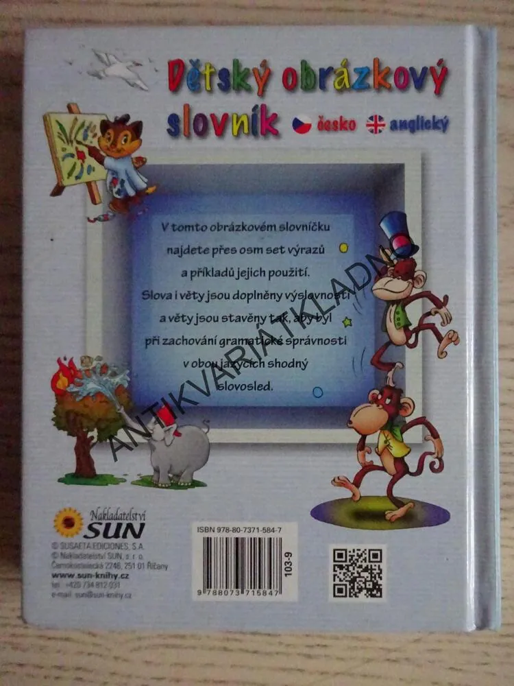 DĚTSKÝ OBRÁZKOVÝ SLOVNÍK, ČESKO-ANGLICKÝ, **an