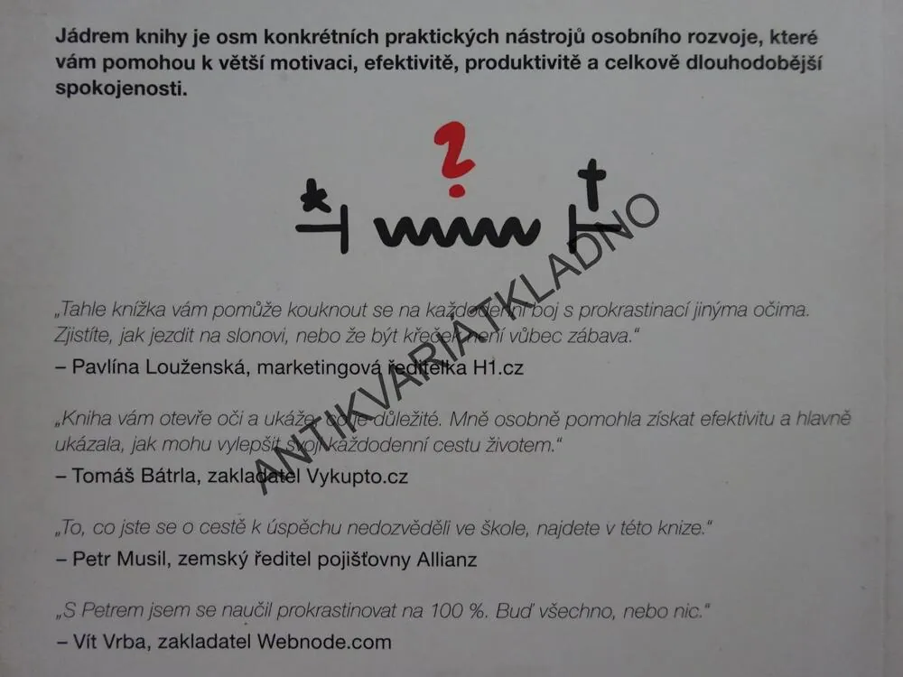 KONEC PROKRASTINACE, PETR LUDWIG, BESTSELLER, **an