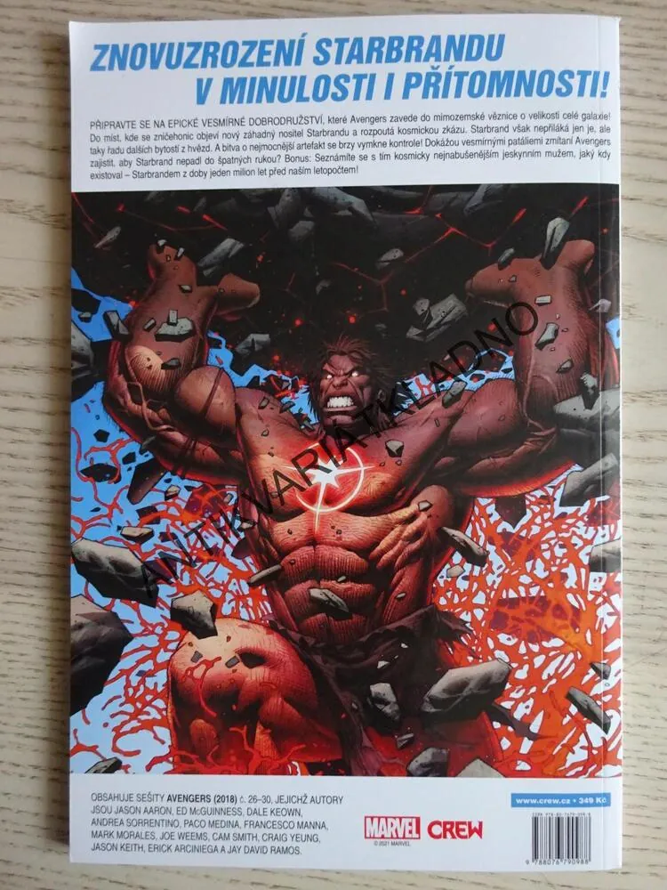 AVENGERS, ZNOVUZROZENÍ STARBRANDU, KOMIKS MARVEL, **an