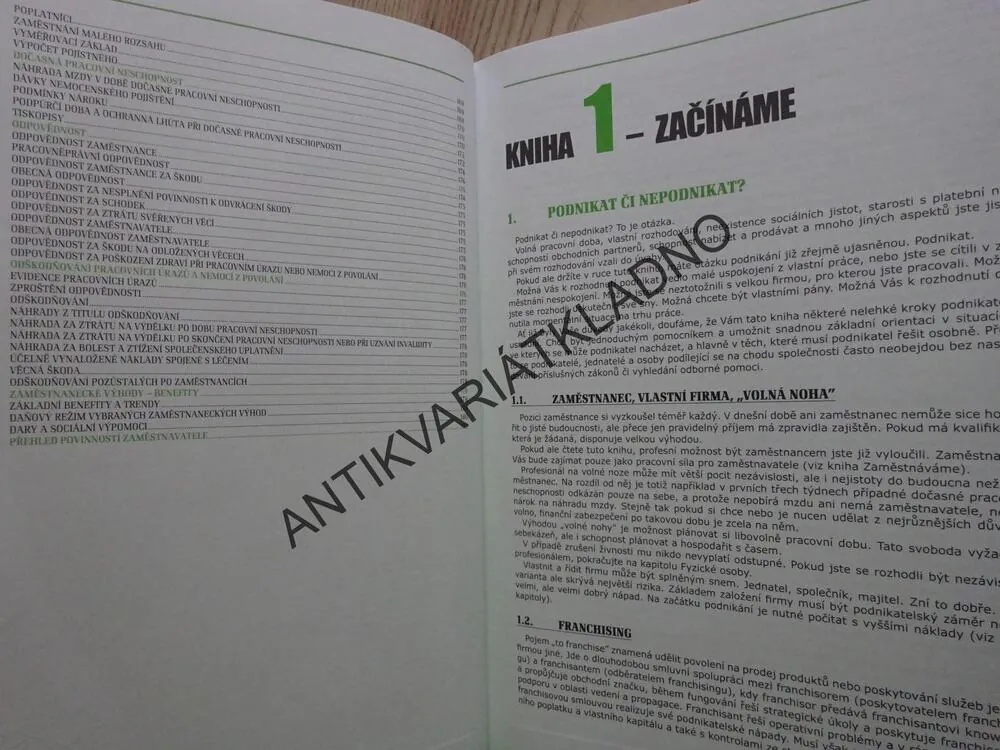 VELKÁ KNIHA PRO PODNIKÁNÍ PRO FYZICKÉ I PRÁVNICKÉ OSOBY, **an