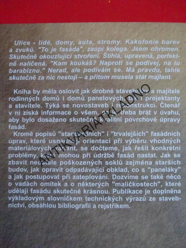 FASÁDY A JEJICH REKONSTRUKCE, PROFI&HOBBY 12, KAMIL BARTÁK, **an