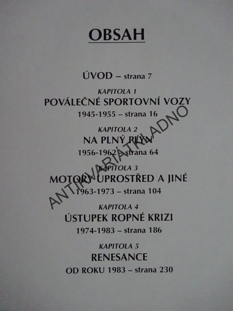 50 LET KLASICKÝCH SPORTOVNÍCH VOZŮ, BILL REYNOLDS, **an