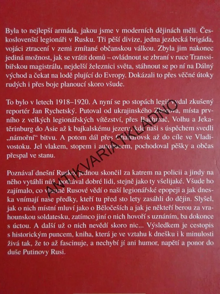 ŠPIONEM BĚLOČECHŮ V RUSKU, JAN RYCHETSKÝ, **an