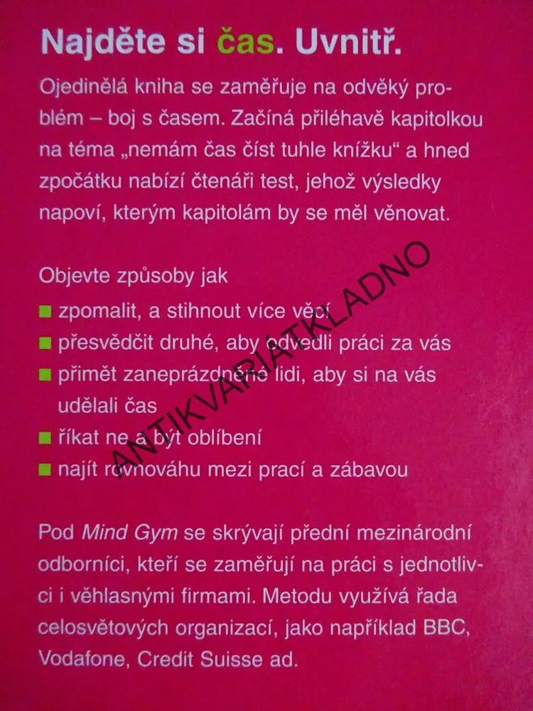 JAK ZÍSKAT ČAS, THE MINDGYM, **an