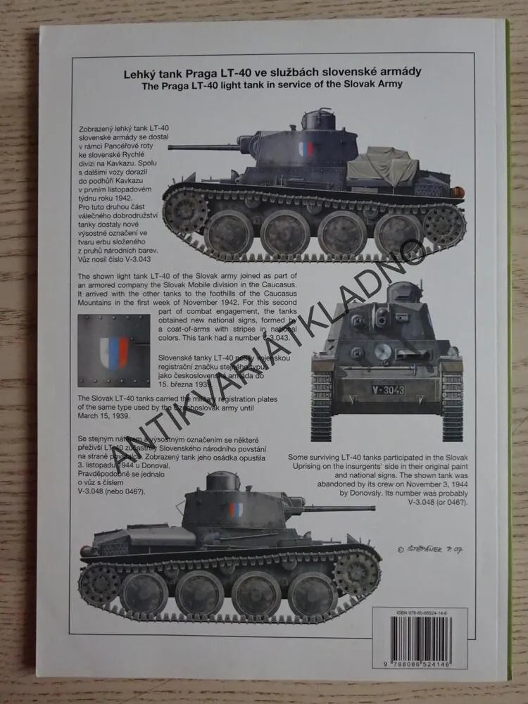 EXPORTNÍ LEHKÉ TANKY PRAGA, EXPORT LIGHTS TANKS, FRANCEV, **an