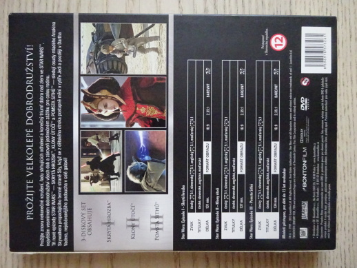STAR WARS, 1-3, DVD FILM