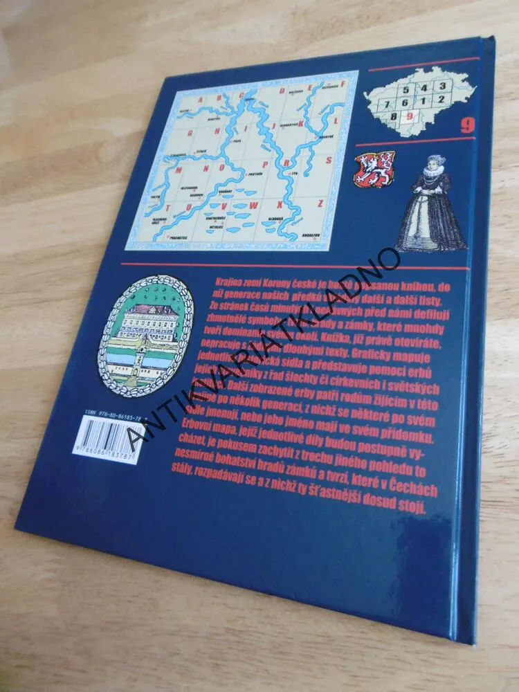 ERBOVNÍ MAPA HRADŮ, ZÁMKŮ, A TVRZÍ V ČECHÁCH 9., MYSLIVEČEK