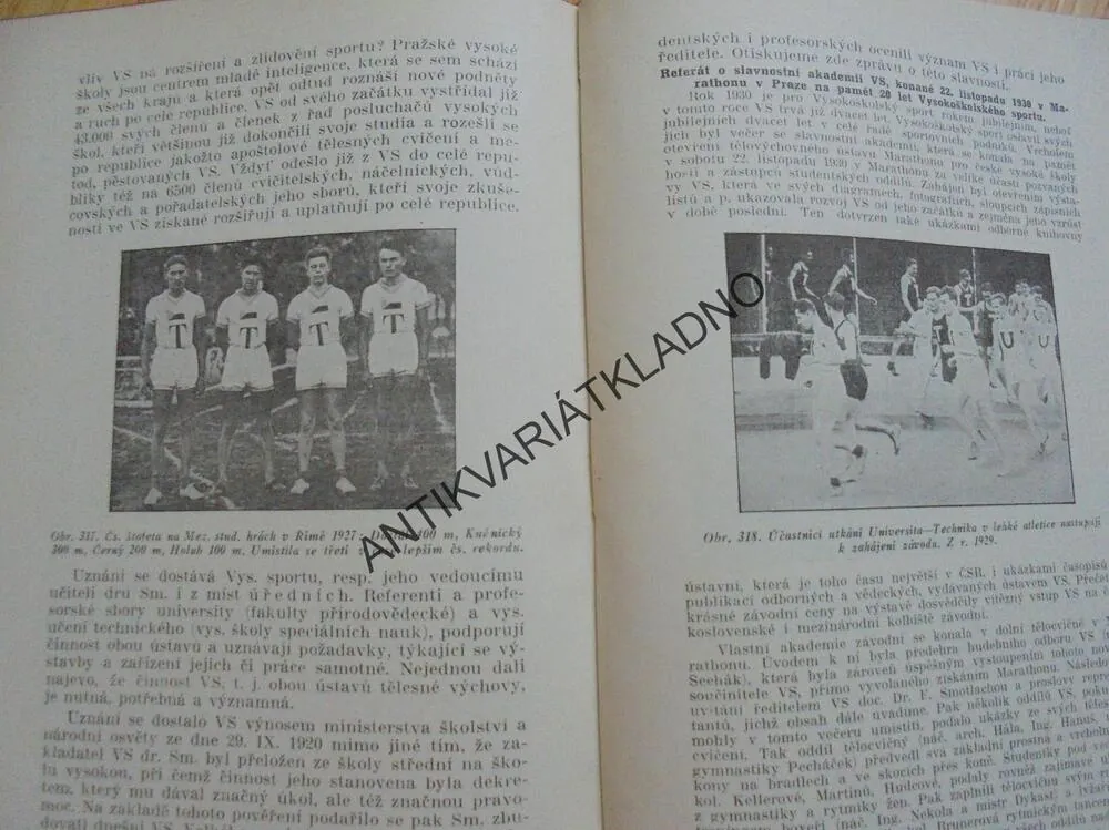 KNIHA O VYSOKOŠKOLSKÉM SPORTU, 1935, SMOTLACHA, **an
