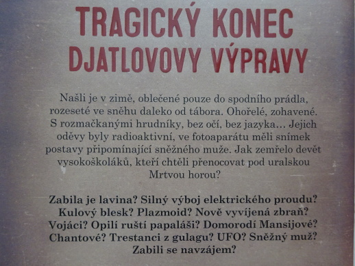 KDO ZAVRAŽDIL ÚČASTNÍKY DJATLOVOVY EXPEDICE?, MARTIN LAVAY, **an