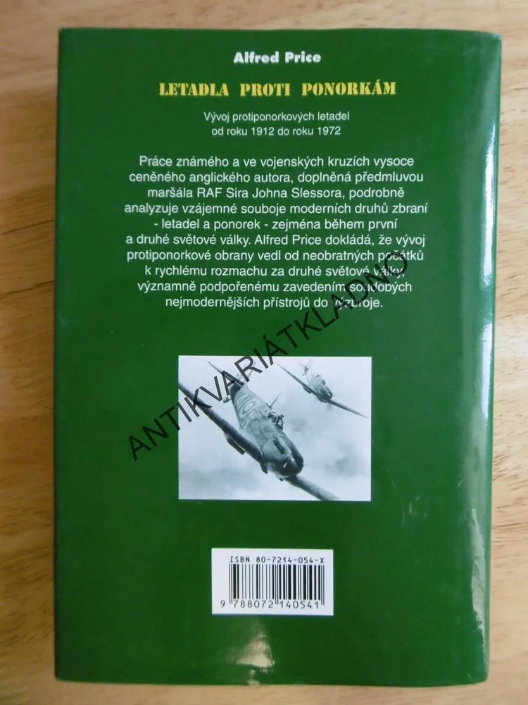 LETADLA PROTI PONORKÁM, ALFRED PRICE,
