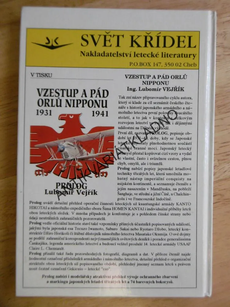 SVĚTLA A STÍNY LETECKÉHO POVOLÁNÍ, JOSEF ZACHARDA, **an