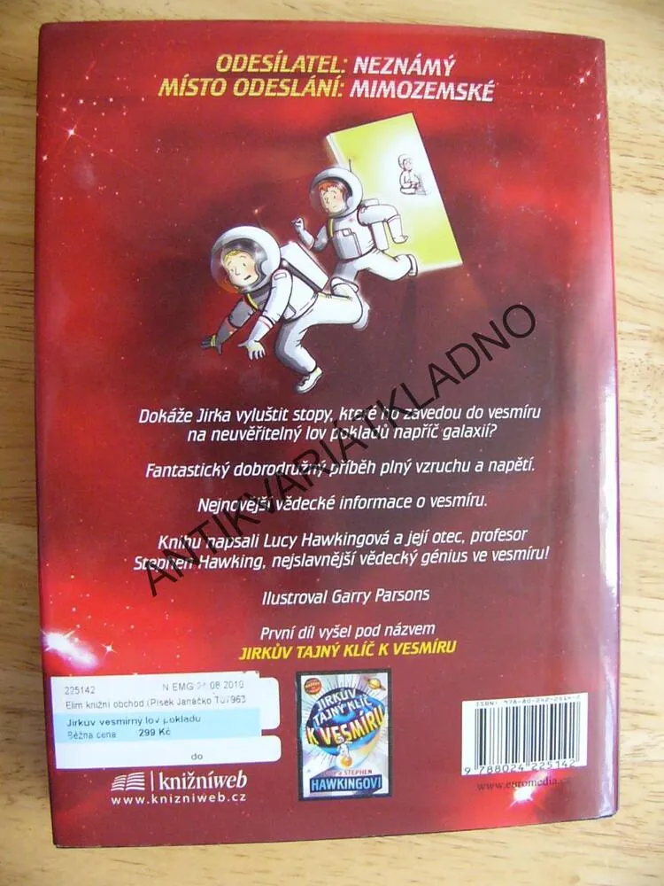 JIRKŮV VESMÍRNÝ LOV POKLADŮ, LUCY A STEPHEN HAWKINGOVI, **an
