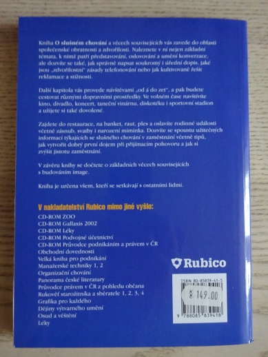 O SLUŠNÉM CHOVÁNÍ A VĚCECH SOUVISEJÍCÍCH, SOŇA OPLETALOVÁ, **an