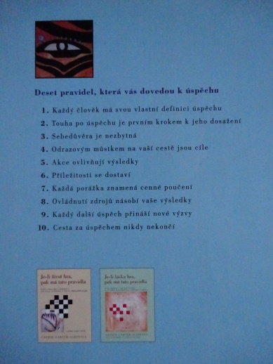 JE-LI ÚSPĚCH HRA, PAK MÁ TATO PRAVIDLA,10 PRAVIDEL, JEJICHŽ DODRŽOVÁNÍ VÁS STOPROCENTNĚ DOVEDE K ÚSPĚCHU, CHÉRIE CARTER-SCOTTOVÁ, **an